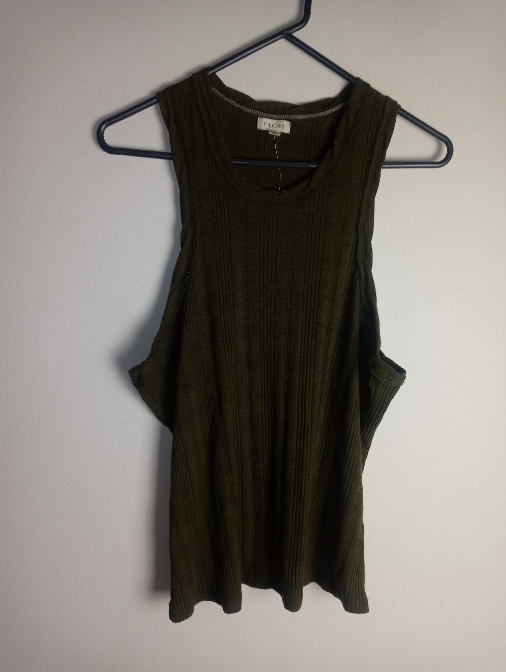 Anthropologie Pilcro Sustainable Ribbed Tank Top Size XL